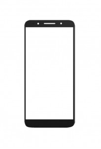 Replacement Front Glass For Alcatel 1x Black By - Maxbhi.com