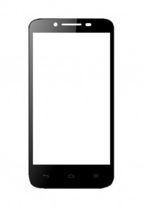 Replacement Front Glass For Zen Ultrafone 502 Black By - Maxbhi.com