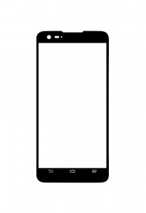 Replacement Front Glass For Zte Geek U988s Black By - Maxbhi.com