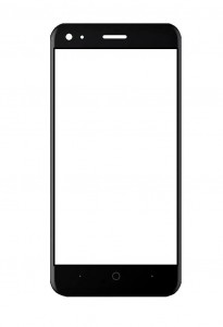 Replacement Front Glass For Micromax Bharat Go Black By - Maxbhi Com