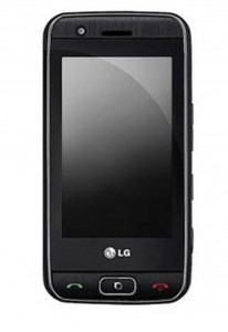 LCD with Touch Screen for LG GT505 - Black