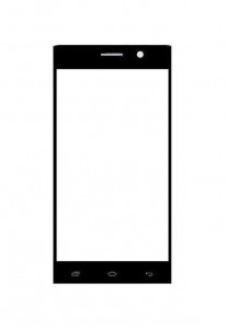 Replacement Front Glass For Intex Aqua Power Hd Black By - Maxbhi.com