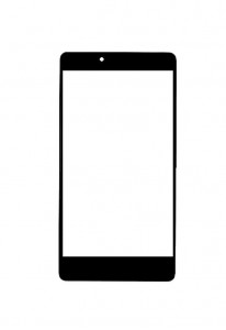 Replacement Front Glass For Yu Yunique Black By - Maxbhi.com