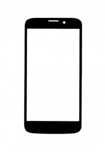 Replacement Front Glass For Tecno R7 Black By - Maxbhi.com
