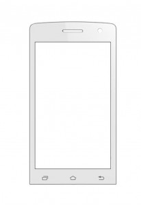 Replacement Front Glass For Champion My Phone 43 Gold By - Maxbhi.com