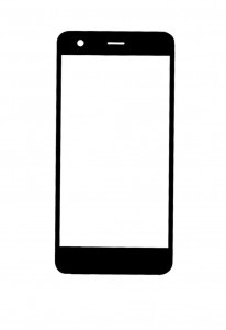 Replacement Front Glass For Nokia 2 Black By - Maxbhi.com