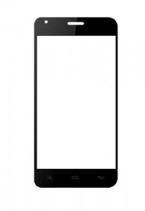 Replacement Front Glass For Celkon Millennia 2gb Xpress Black By - Maxbhi.com