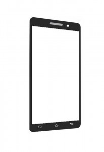 Replacement Front Glass For Celkon Monalisa 5 Black By - Maxbhi.com
