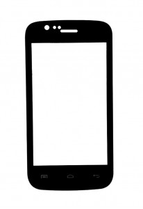 Replacement Front Glass For Blu Advance 4.0 Black By - Maxbhi.com