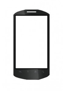 Replacement Front Glass For Huawei U8800 Black By - Maxbhi.com