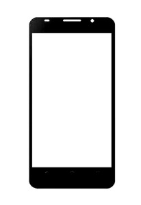 Replacement Front Glass For Mbo V8 Black By - Maxbhi.com