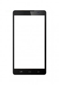 Replacement Front Glass For Panasonic P55 Black By - Maxbhi.com