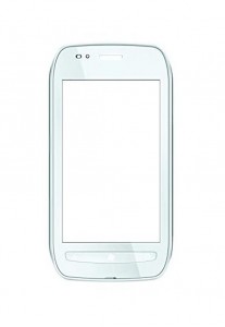 Replacement Front Glass For Nokia Sabre White By - Maxbhi.com