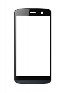 Replacement Front Glass For Micromax A108 Canvas L Black By - Maxbhi.com