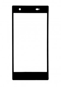 Replacement Front Glass For Sony Xperia Z1s C6916 Black By - Maxbhi.com