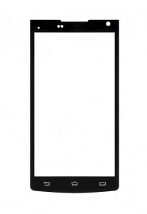 Replacement Front Glass For Philips S388 Black By - Maxbhi.com