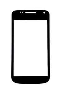 Replacement Front Glass For Samsung Exhibit Ii 4g T679 Black By - Maxbhi.com