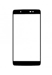 Replacement Front Glass For Alcatel Idol 4 Black By - Maxbhi.com