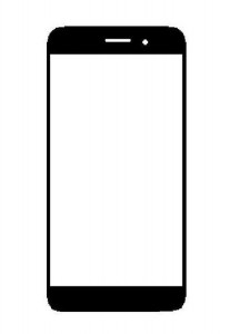 Replacement Front Glass For Yezz Andy 5.5m Lte Vr Black By - Maxbhi.com