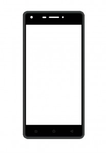 Touch Screen Digitizer For Intex Indie 5 Black By - Maxbhi Com