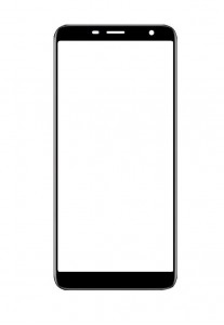 Replacement Front Glass For Intex Infie 77 Black By - Maxbhi Com