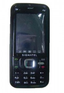 LCD with Touch Screen for Sigmatel S4 - White