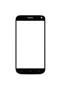 Replacement Front Glass For Panasonic P41 Black By - Maxbhi.com
