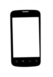 Replacement Front Glass For Micromax Bolt A27 Black By - Maxbhi.com