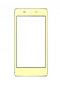 Replacement Front Glass For Micromax Canvas Selfie 3 Q348 Yellow By - Maxbhi.com