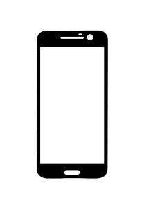 Replacement Front Glass For Htc 10 Lifestyle Black By - Maxbhi.com