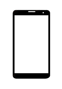 Replacement Front Glass For Celkon Xion S Ct695 Black By - Maxbhi.com