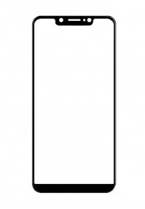 Replacement Front Glass For Tecno Camon I Air 2 Plus Black By - Maxbhi Com