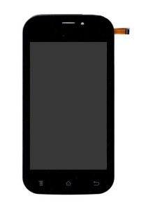 Lcd With Touch Screen For Karbonn A91 White By - Maxbhi.com
