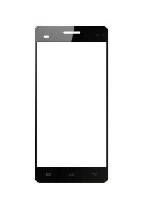 Replacement Front Glass For Micromax Canvas Hd Plus A190 Black By - Maxbhi.com