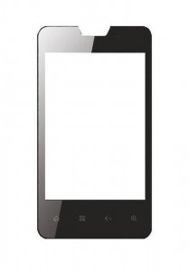 Replacement Front Glass For Celkon A59 Black By - Maxbhi.com