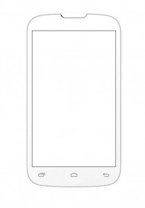 Replacement Front Glass For Intex Cloud Y3 White By - Maxbhi.com