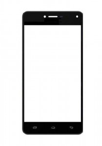 Replacement Front Glass For Panasonic Eluga Icon 2 Black By - Maxbhi.com