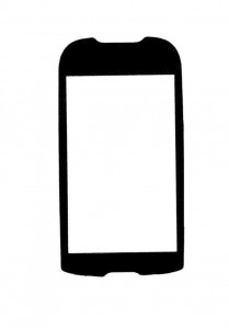 Replacement Front Glass For Samsung R860 Caliber Black By - Maxbhi.com