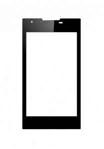 Replacement Front Glass For Karbonn A307 Black By - Maxbhi.com