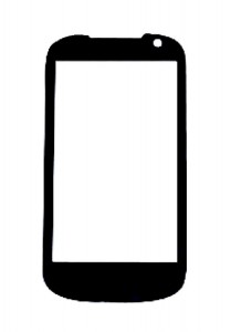 Replacement Front Glass For Spice Mi435 Stellar Nhance Black By - Maxbhi.com