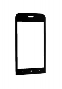 Replacement Front Glass For Garminasus A10 White By - Maxbhi.com