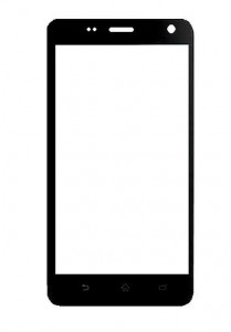 Replacement Front Glass For Amosta 3g5 Black By - Maxbhi.com
