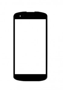 Replacement Front Glass For Blu Studio X Black By - Maxbhi.com