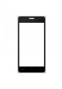 Replacement Front Glass For Panasonic Eluga I Black By - Maxbhi.com