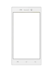 Replacement Front Glass For Karbonn A6 Turbo White By - Maxbhi.com