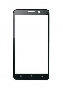 Replacement Front Glass For Iberry Auxus Nuclea X Black By - Maxbhi.com