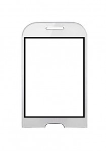 Replacement Front Glass For Samsung Champ 3.5g White By - Maxbhi.com