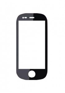 Replacement Front Glass For Spice M6688 Flo Magic White By - Maxbhi.com