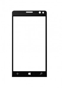 Replacement Front Glass For Hp Elite X3 Black By - Maxbhi.com