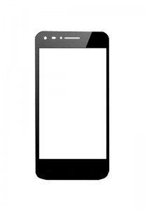 Replacement Front Glass For Celkon Q42 Black By - Maxbhi.com